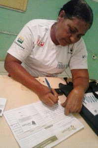 Educanda exercendo sua cidadania Maria Cecília de Silva Lima , turma da monitora Maria das Graça da Silva Santos – Alagoinhas IV_2
