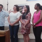 Coordenador local, José Raimundo; monitora Maria Alice; assistente pedagógica, Grasiela e coord. pedagógica nacional, Dilene.