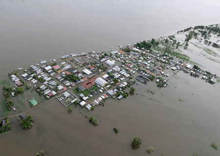 Nucleo de Careiro da Várzea no periodo da cheia do rio Amazonas_editado