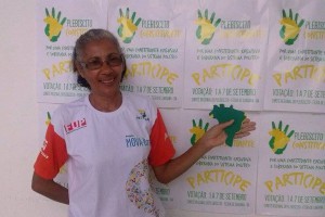 Monitora Maria José no Curso Mil