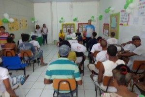 palestra sobre Higiene e Saúde turma  Centro Pop