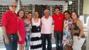 Direção do Sindipetro na sede do polo Bahia