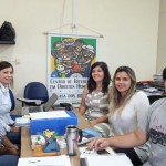 Centro de Direitos Humano com a presença da equipe multidisciplinar Hellen Tatiane de Almeida, Fernanda de Medeiros, Jose Alan Rodrigues Fernandes, Jailson Morais e Josileide Silveira.