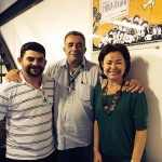 Dilermando Tell (Petrobras), José Genivaldo da Silva (FUP) e  Francisca Pini (IPF)