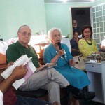 Moacir Gadotti, Margarida Genevois e Fran Pini.