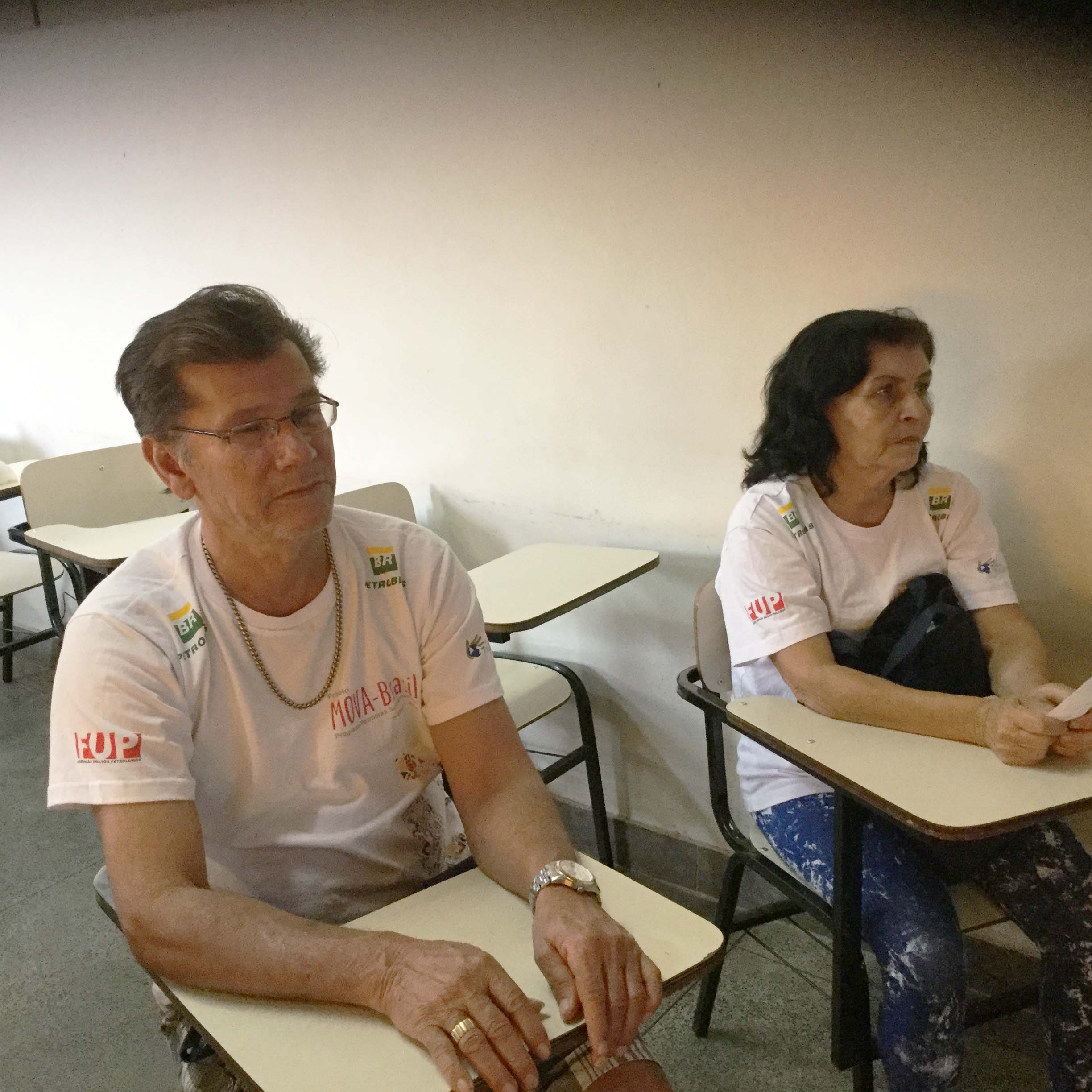 Educandos da monitora Hilda  no Seminário de Práticas ( Núcleo São Fidélis).