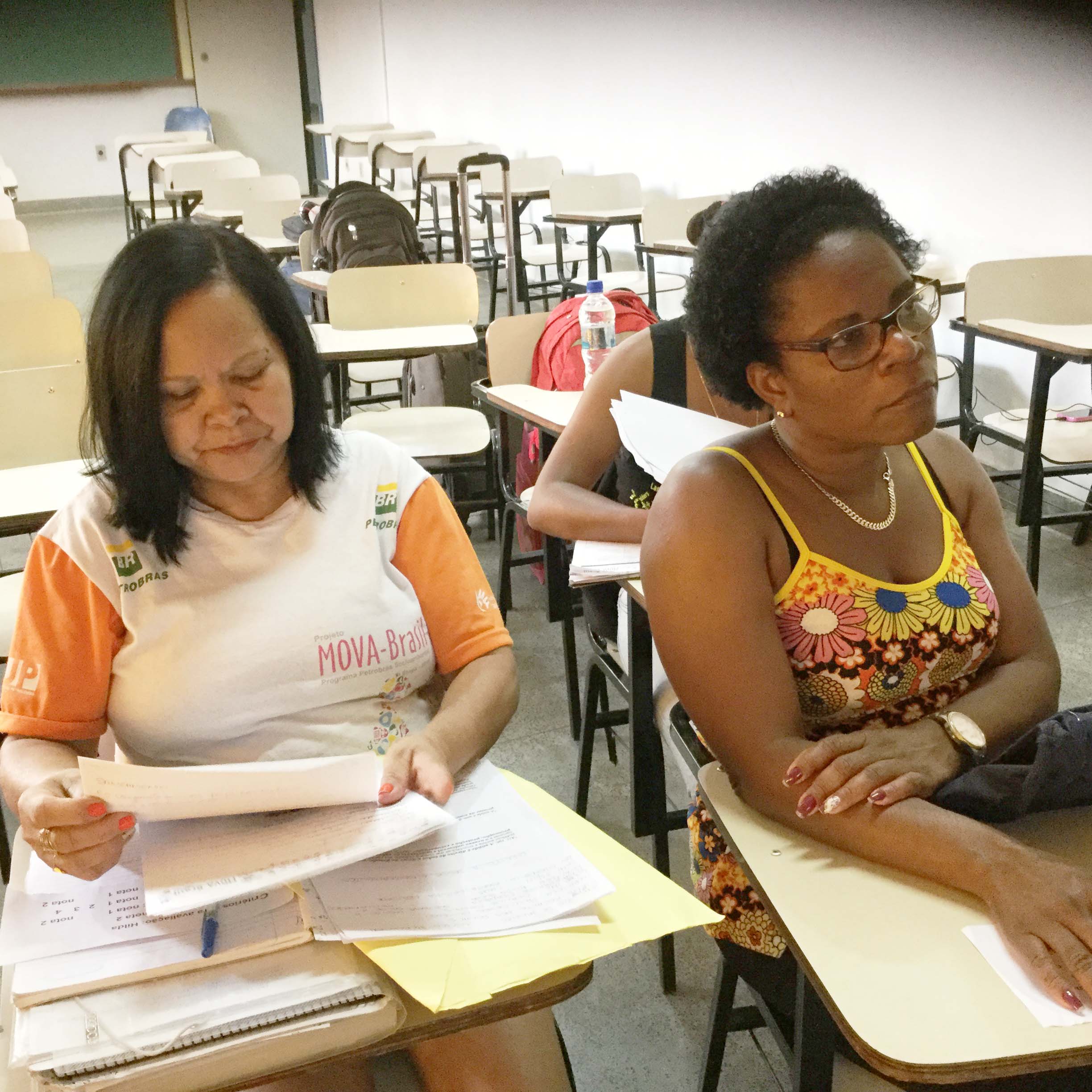 Monitoras no Seminário de Práticas (Núcleo São Fidélis).