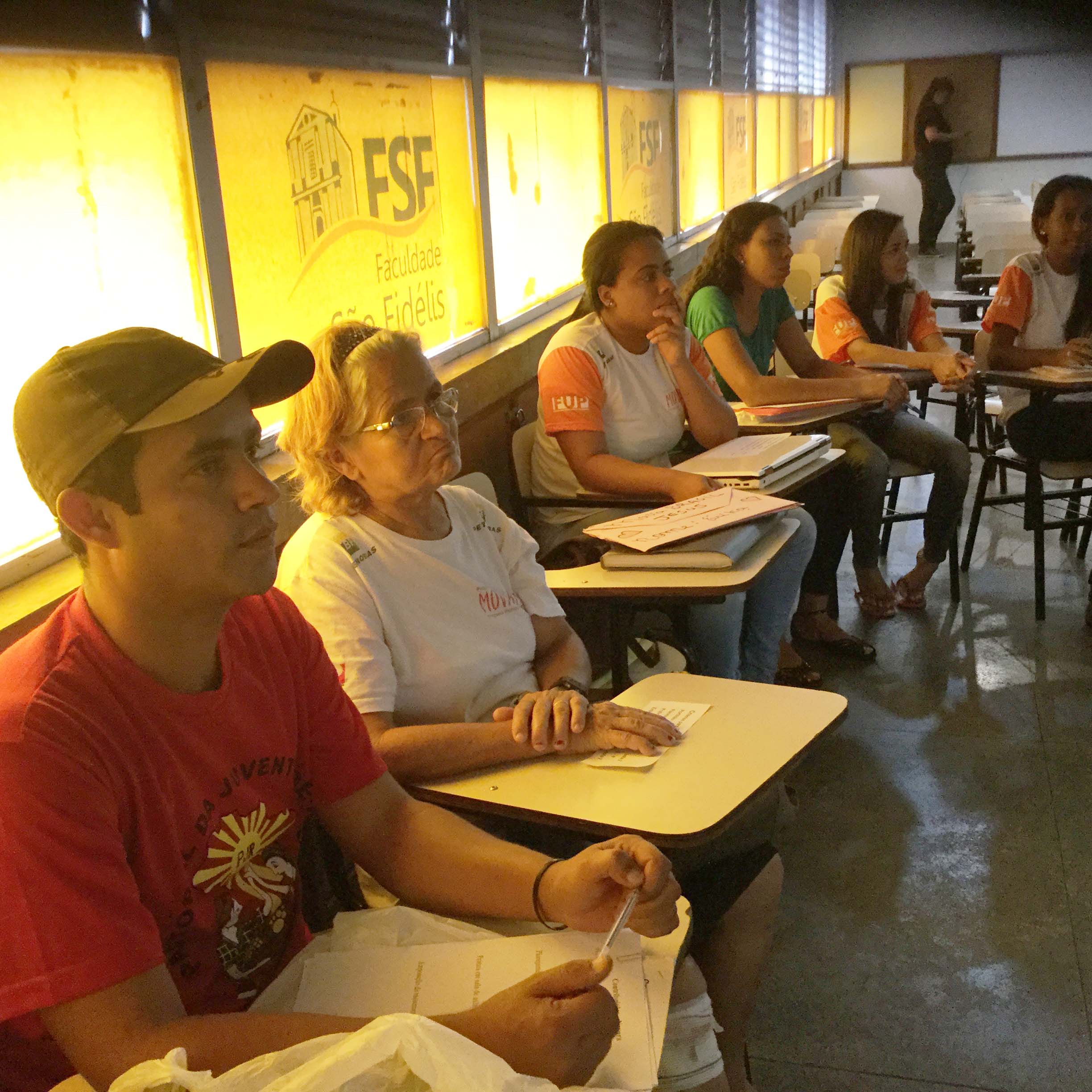 Paulo César (coordenador do Núcleo São Fidélis) no Seminário de Práticas.