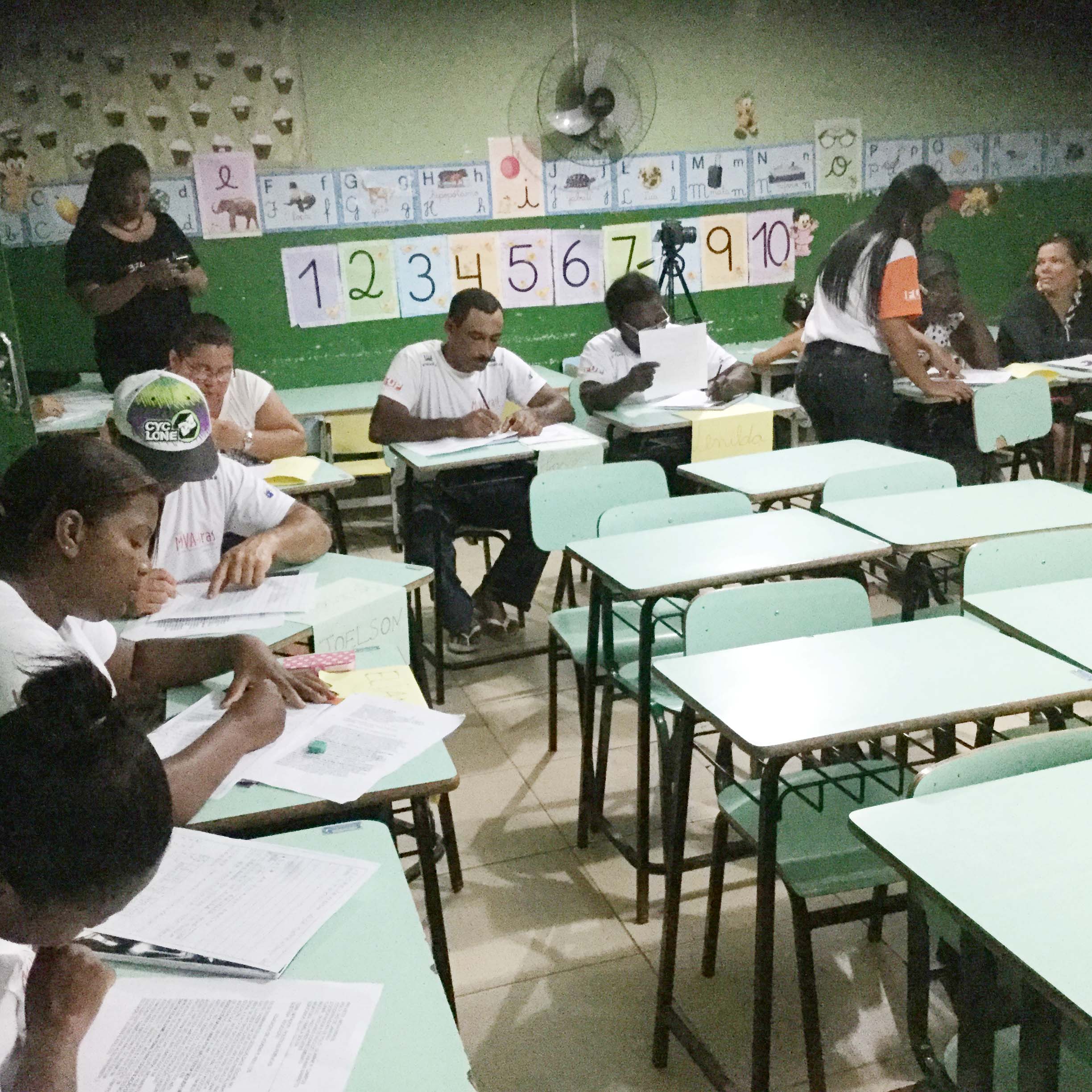 Turma da monitora Pâmela de Sousa.